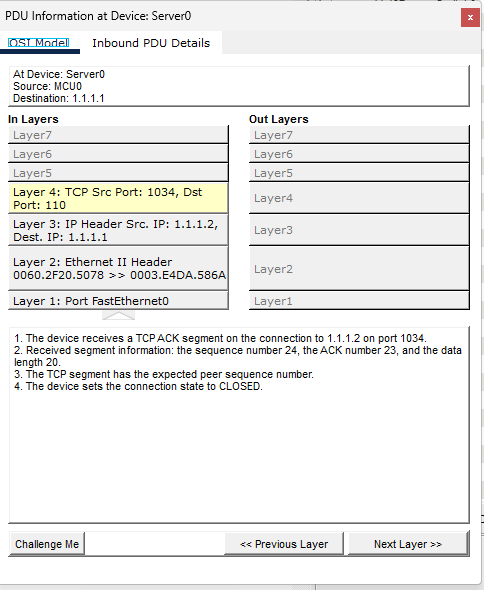 TCP Protocol Data Unit (PDU) Dissection