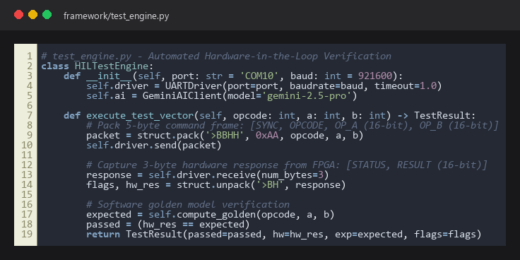 Python HIL Test Engine